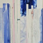 inundation, watercolor, pencil, collage on paper, 2025